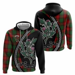 ScotsTee Shop Scottish MacPhail (McPhail) Family Crest Tartan Hoodie Alba Thistle Inspired