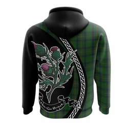 ScotsTee Shop Scottish Kennedy Family Crest Tartan Hoodie Alba Thistle Inspired