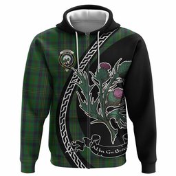 ScotsTee Shop Scottish Kennedy Family Crest Tartan Hoodie Alba Thistle Inspired