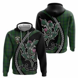 ScotsTee Shop Scottish Kennedy Family Crest Tartan Hoodie Alba Thistle Inspired