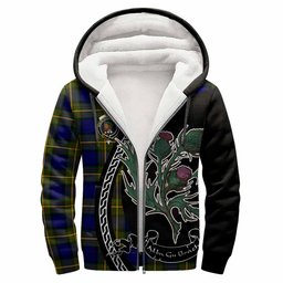 ScotsTee Shop Scottish Muir Family Crest Tartan Hoodie Alba Thistle Inspired