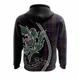 ScotsTee Shop Scottish MacDonald (McDonald) of Clanranald Family Crest Tartan Hoodie Alba Thistle Inspired