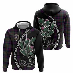 ScotsTee Shop Scottish MacDonald (McDonald) of Clanranald Family Crest Tartan Hoodie Alba Thistle Inspired