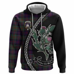 ScotsTee Shop Scottish MacDonald (McDonald) of Clanranald Family Crest Tartan Hoodie Alba Thistle Inspired