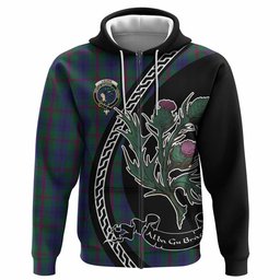 ScotsTee Shop Scottish Laurie Family Crest Tartan Hoodie Alba Thistle Inspired