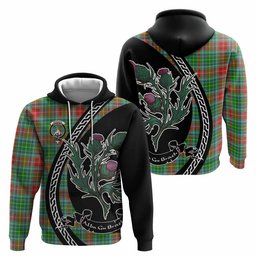 ScotsTee Shop Scottish Muirhead Family Crest Tartan Hoodie Alba Thistle Inspired