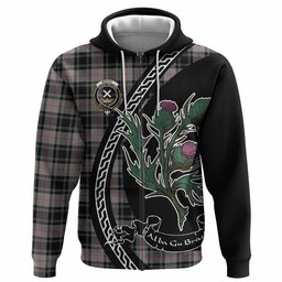 ScotsTee Shop Scottish Moffat Family Crest Tartan Hoodie Alba Thistle Inspired