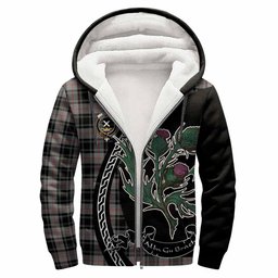 ScotsTee Shop Scottish Moffat Family Crest Tartan Hoodie Alba Thistle Inspired
