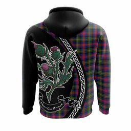 ScotsTee Shop Scottish Logan Family Crest Tartan Hoodie Alba Thistle Inspired