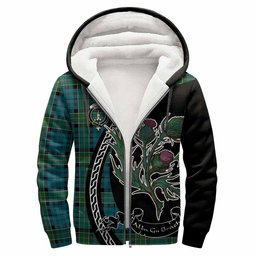 ScotsTee Shop Scottish Kirkpatrick Family Crest Tartan Hoodie Alba Thistle Inspired