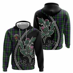 ScotsTee Shop Scottish Farquharson Family Crest Tartan Hoodie Alba Thistle Inspired