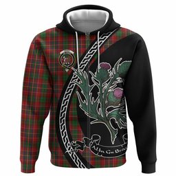 ScotsTee Shop Scottish Innes Family Crest Tartan Hoodie Alba Thistle Inspired