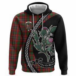 ScotsTee Shop Scottish Innes Family Crest Tartan Hoodie Alba Thistle Inspired