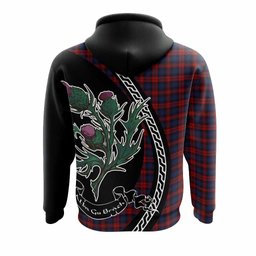 ScotsTee Shop Scottish MacLachlan (McLachlan) Family Crest Tartan Hoodie Alba Thistle Inspired