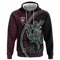 ScotsTee Shop Scottish MacLachlan (McLachlan) Family Crest Tartan Hoodie Alba Thistle Inspired