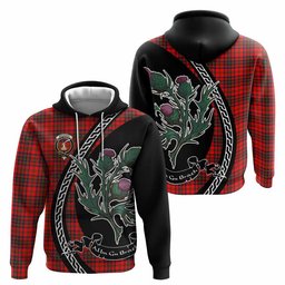 ScotsTee Shop Scottish Matheson Family Crest Tartan Hoodie Alba Thistle Inspired