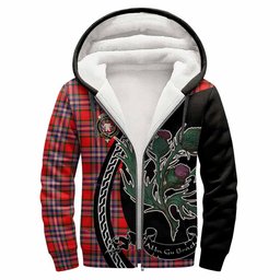 ScotsTee Shop Scottish MacFarlane (McFarlane) Family Crest Tartan Hoodie Alba Thistle Inspired