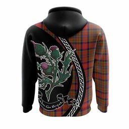 ScotsTee Shop Scottish Hepburn Family Crest Tartan Hoodie Alba Thistle Inspired