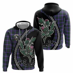 ScotsTee Shop Scottish Hunter (Hunterston) Family Crest Tartan Hoodie Alba Thistle Inspired