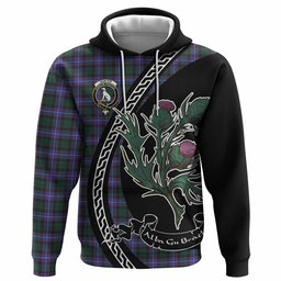 ScotsTee Shop Scottish Hunter (Hunterston) Family Crest Tartan Hoodie Alba Thistle Inspired