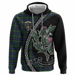 ScotsTee Shop Scottish Gordon Family Crest Tartan Hoodie Alba Thistle Inspired