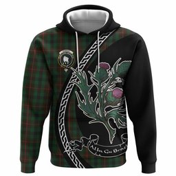 ScotsTee Shop Scottish Tennant Family Crest Tartan Hoodie Alba Thistle Inspired