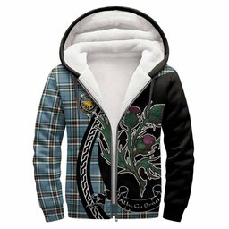ScotsTee Shop Scottish Thompson (Thomson) Family Crest Tartan Hoodie Alba Thistle Inspired