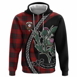 ScotsTee Shop Scottish Wemyss Family Crest Tartan Hoodie Alba Thistle Inspired