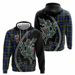 ScotsTee Shop Scottish Smith Family Crest Tartan Hoodie Alba Thistle Inspired