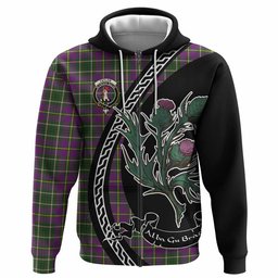 ScotsTee Shop Scottish Taylor (Tailyour) Family Crest Tartan Hoodie Alba Thistle Inspired