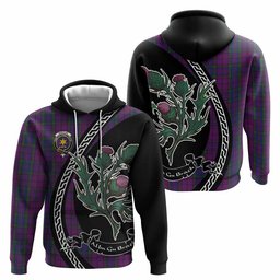ScotsTee Shop Scottish Wardlaw Family Crest Tartan Hoodie Alba Thistle Inspired