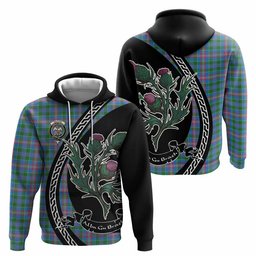 ScotsTee Shop Scottish Ralston Family Crest Tartan Hoodie Alba Thistle Inspired