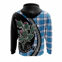 ScotsTee Shop Scottish Roberton Family Crest Tartan Hoodie Alba Thistle Inspired