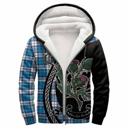 ScotsTee Shop Scottish Roberton Family Crest Tartan Hoodie Alba Thistle Inspired
