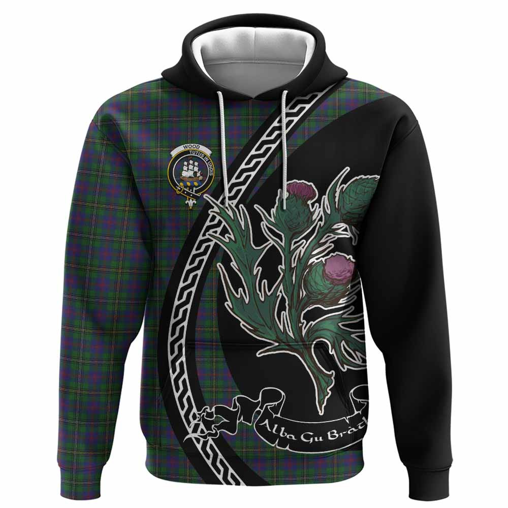 ScotsTee Shop Scottish Wood Family Crest Tartan Hoodie Alba Thistle Inspired