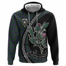 ScotsTee Shop Scottish Wood Family Crest Tartan Hoodie Alba Thistle Inspired