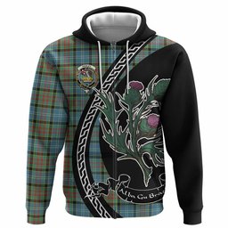 ScotsTee Shop Scottish Paisley Family Crest Tartan Hoodie Alba Thistle Inspired