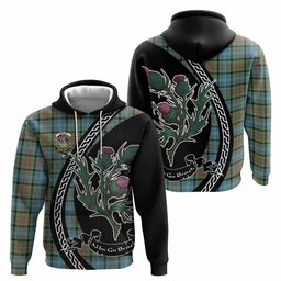 ScotsTee Shop Scottish Paisley Family Crest Tartan Hoodie Alba Thistle Inspired