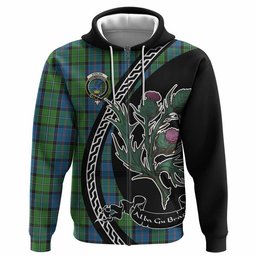 ScotsTee Shop Scottish Stirling Family Crest Tartan Hoodie Alba Thistle Inspired