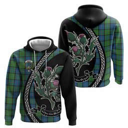 ScotsTee Shop Scottish Stirling Family Crest Tartan Hoodie Alba Thistle Inspired