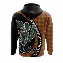 ScotsTee Shop Scottish Scrymgeour Family Crest Tartan Hoodie Alba Thistle Inspired