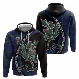 ScotsTee Shop Scottish Weir Family Crest Tartan Hoodie Alba Thistle Inspired
