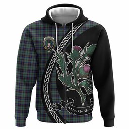 ScotsTee Shop Scottish Stephenson (Stevenson) Family Crest Tartan Hoodie Alba Thistle Inspired