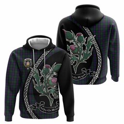 ScotsTee Shop Scottish Urquhart Family Crest Tartan Hoodie Alba Thistle Inspired