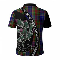 ScotsTee Shop Scottish Beattie (Beatty) Family Crest Tartan Long Sleeve Polo Shirt Alba Thistle Inspired