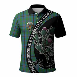 ScotsTee Shop Scottish Snodgrass Family Crest Tartan Long Sleeve Polo Shirt Alba Thistle Inspired