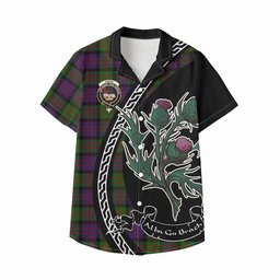 ScotsTee Shop Coull Family Crest Tartan Kid Hawaiian Shirt Alba Thistle Inspired