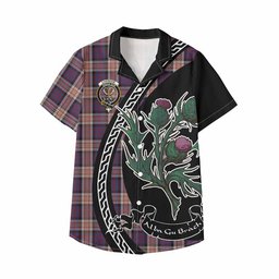 ScotsTee Shop Carnegie Family Crest Tartan Kid Hawaiian Shirt Alba Thistle Inspired