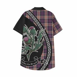 ScotsTee Shop Carnegie Family Crest Tartan Kid Hawaiian Shirt Alba Thistle Inspired