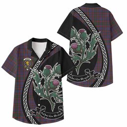 ScotsTee Shop Cumming Family Crest Tartan Kid Hawaiian Shirt Alba Thistle Inspired